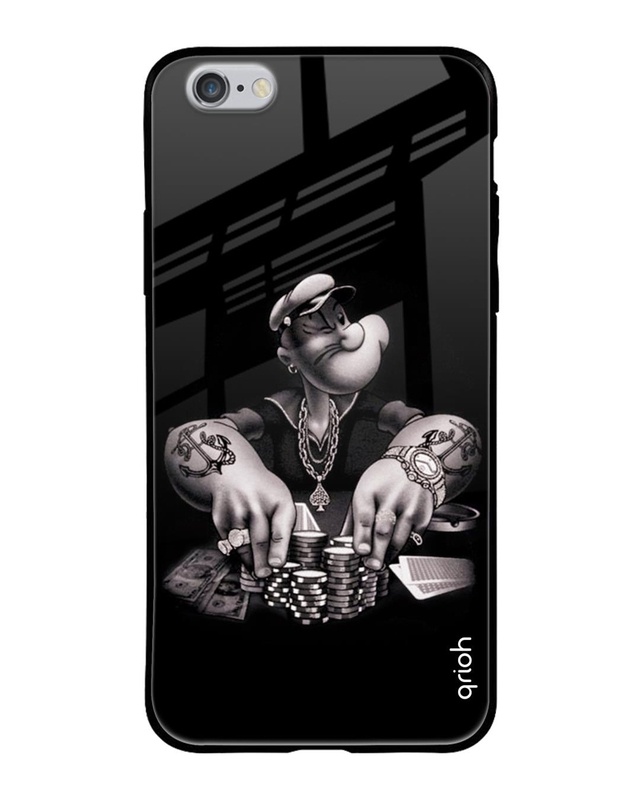 Shop Gambling Problem Printed Premium Glass Cover For iPhone 6S (Impact Resistant, Matte Finish)-Front