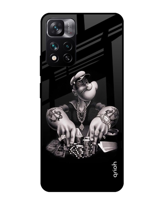 Shop Gambling Problem Printed Premium Glass Cover For Mi 11i (Impact Resistant, Matte Finish)-Front