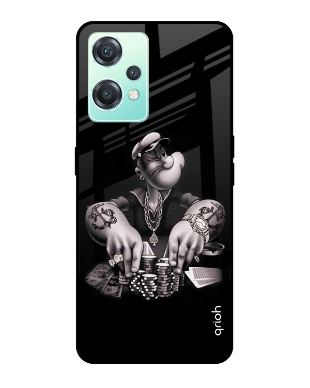 Shop Gambling Problem Printed Premium Glass Cover For OnePlus Nord CE 2 Lite 5G (Matte Finish)-Front