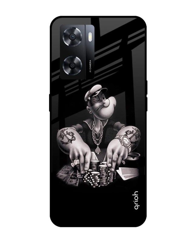 Shop Gambling Problem Printed Premium Glass Cover for Oppo A57 4G (Shock Proof, Scratch Resistant)-Front