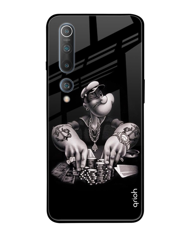 Shop Gambling Problem Printed Premium Glass Cover For Xiaomi Redmi Mi 10 Pro (Matte Finish)-Front