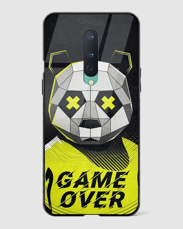 Shop Game Over Panda Premium Glass Case for OnePlus 8-Front