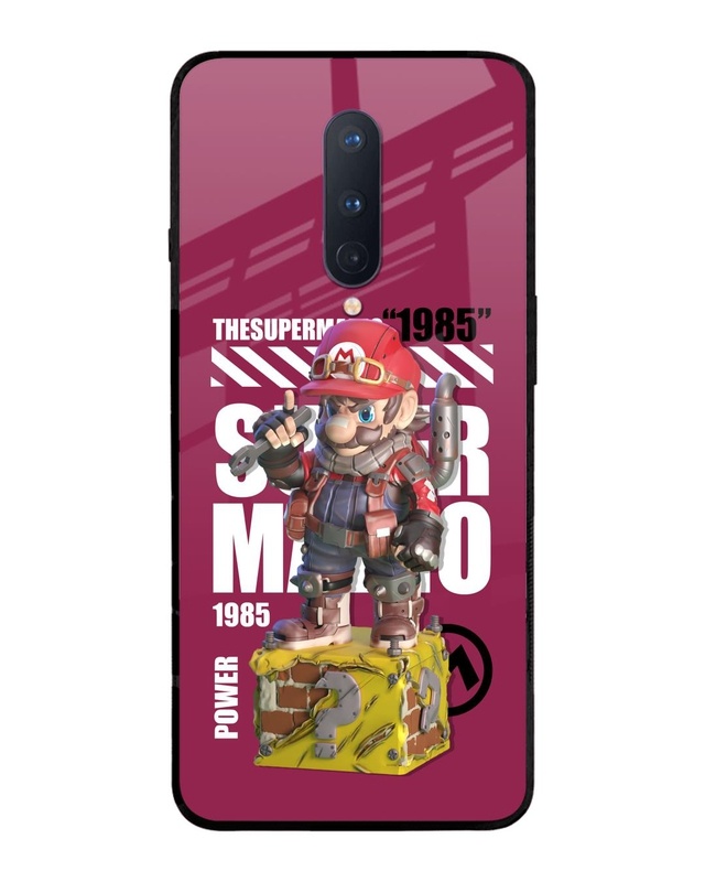 Shop Gangster Hero Premium Glass Case for OnePlus 8 (Shock Proof, Scratch Resistant)-Front
