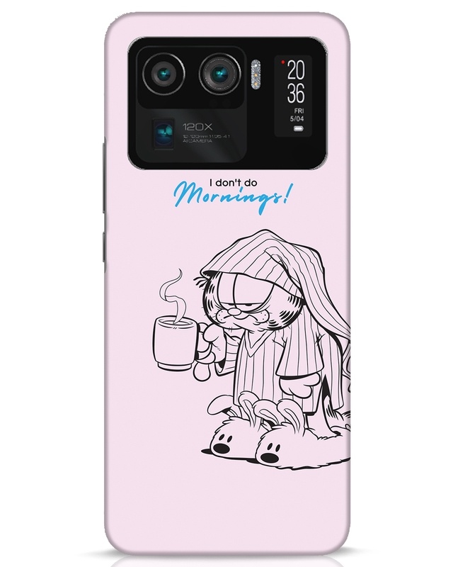 Shop Garfield Morning Designer Hard Cover for Mi 11 Ultra-Front