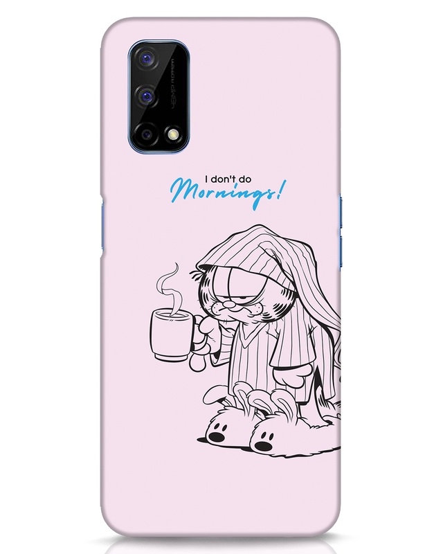Shop Garfield Morning Designer Hard Cover for Realme Narzo 30 Pro-Front
