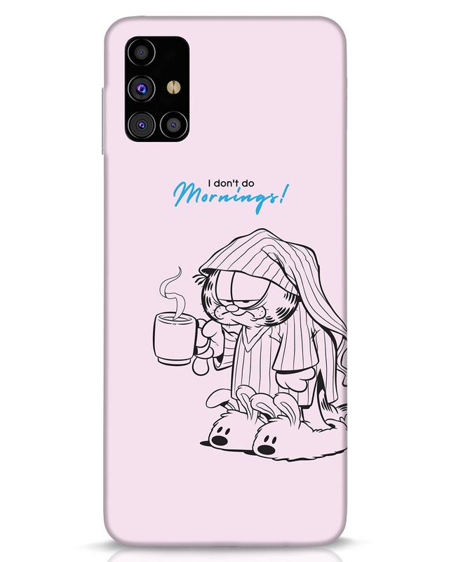 Shop Garfield Morning Designer Hard Cover for Samsung Galaxy M31s-Front