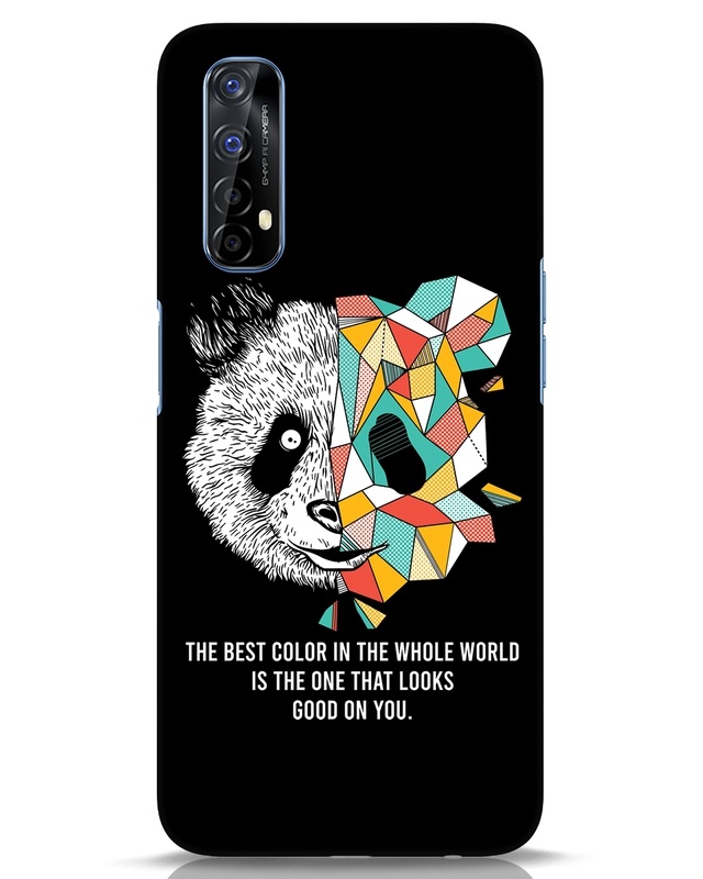 Shop Geometric Panda Designer Hard Cover for Realme 7-Front