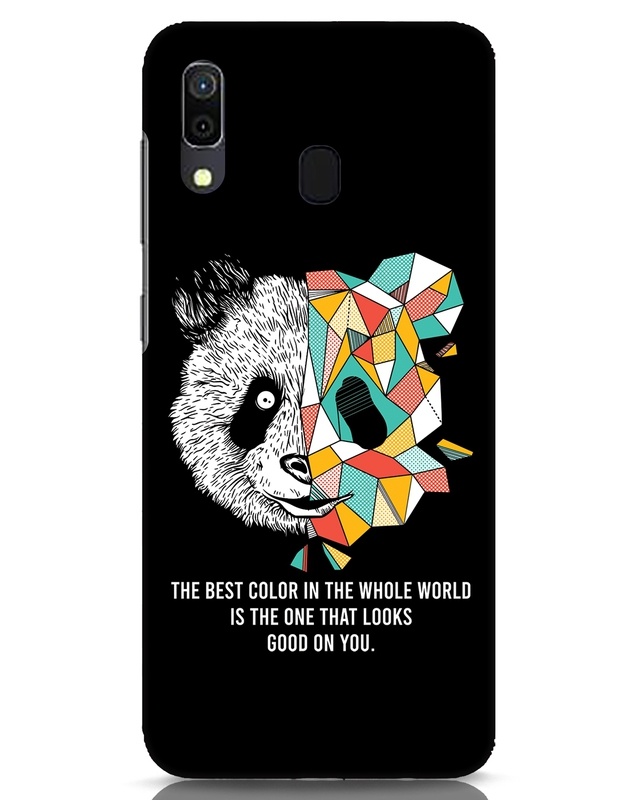 Shop Geometric Panda Designer Hard Cover for Samsung Galaxy A30-Front