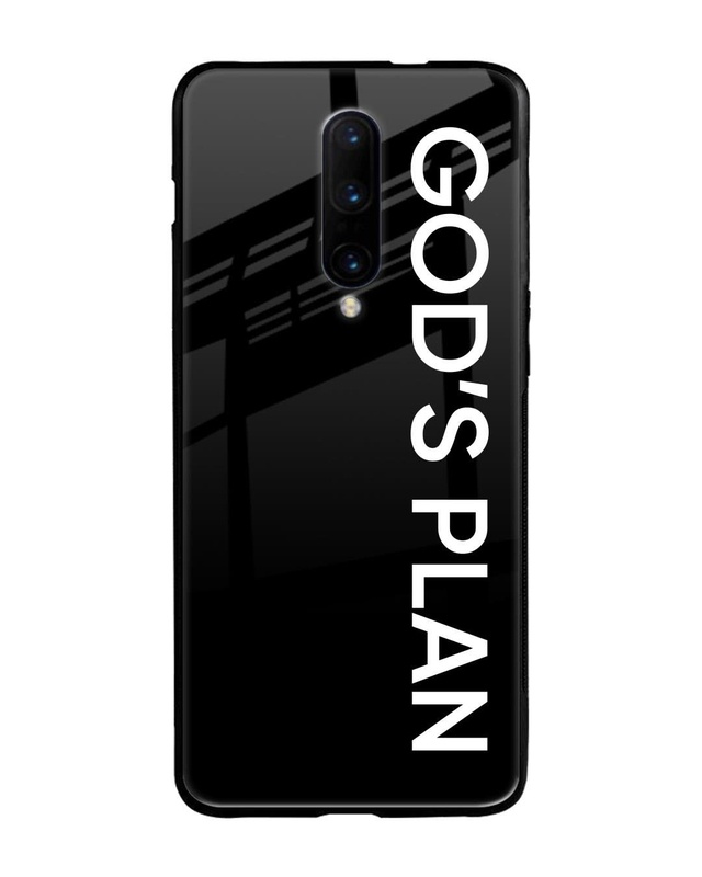 Shop God's Plan Premium Glass Case for OnePlus 7 Pro (Shock Proof, Scratch Resistant)-Front