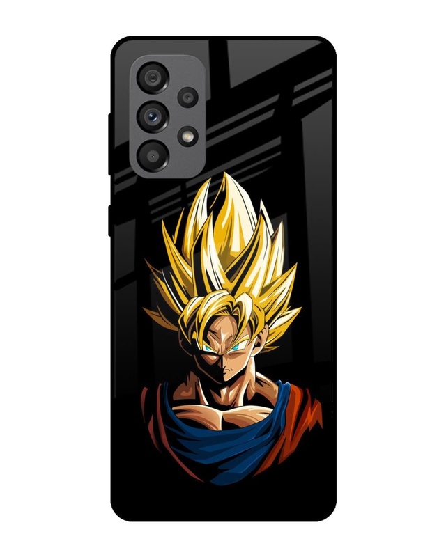 Shop Goku Manga Premium Glass Case for Samsung Galaxy A73 5G (Shock Proof,Scratch Resistant)-Front