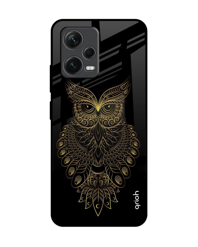 Shop Golden Owl Premium Glass Case for Redmi Note 12 5G (Shock Proof, Scratch Resistant)-Front