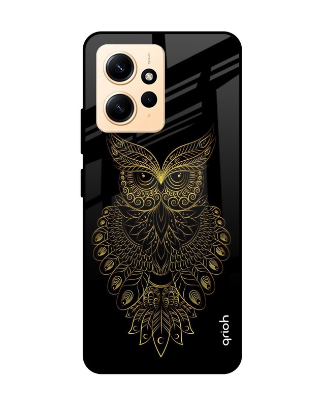 Shop Golden Owl Premium Glass Case for Redmi Note 12 (Shock Proof, Scratch Resistant)-Front