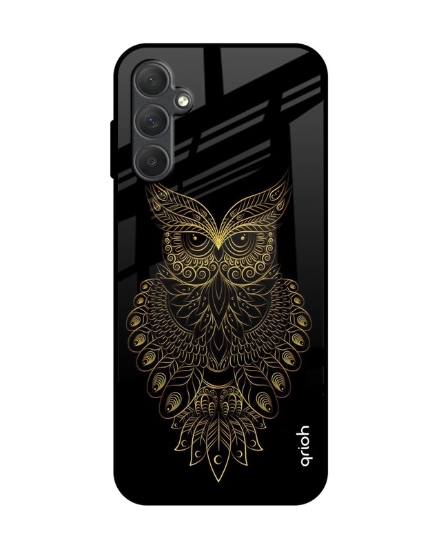 Shop Golden Owl Premium Glass Case for Samsung Galaxy M14 5G (Shock Proof, Scratch Resistant)-Front