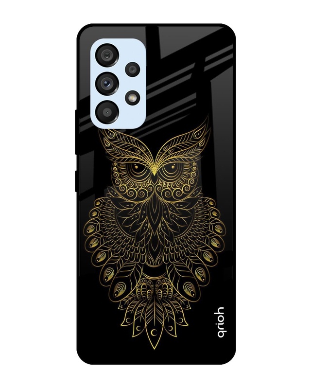 Shop Golden Owl Printed Premium Glass Cover for Samsung Galaxy A53 5G (Shock Proof , Lightweight)-Front
