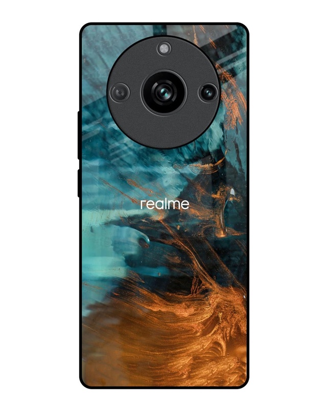 Shop Golden Splash Premium Glass Case for Realme 11 Pro 5G(Shock Proof, Scratch Resistant)-Front