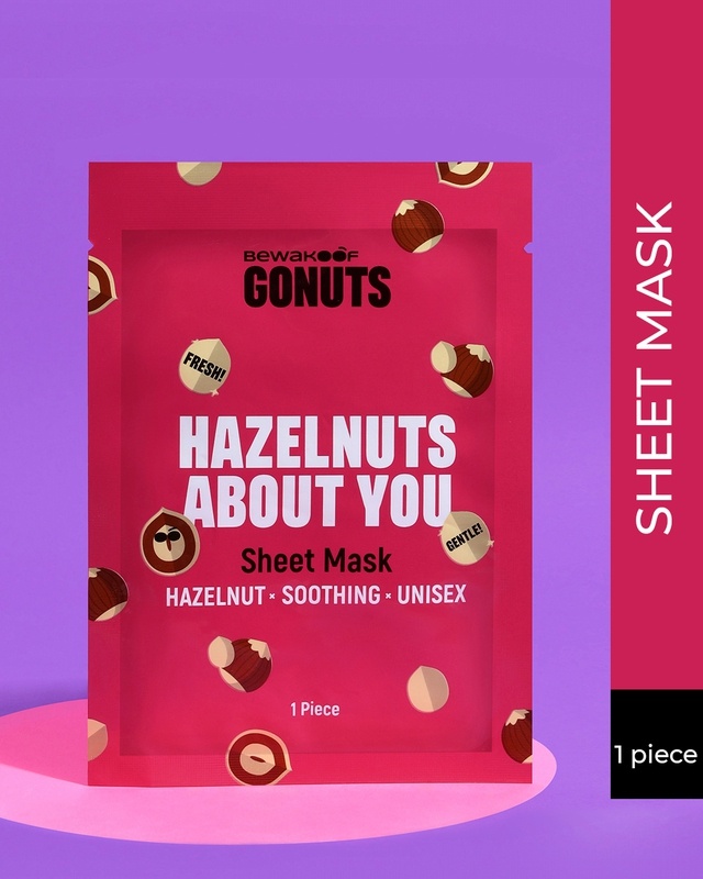 Shop GONUTS By Bewakoof Hazelnut About You Cleansing Face Sheet Mask- 30ml-Front