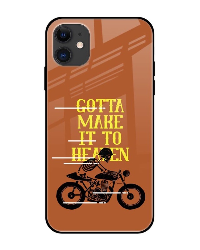 Shop Gotta Make It To Heaven Premium Glass Cover for Apple iPhone 12-Front