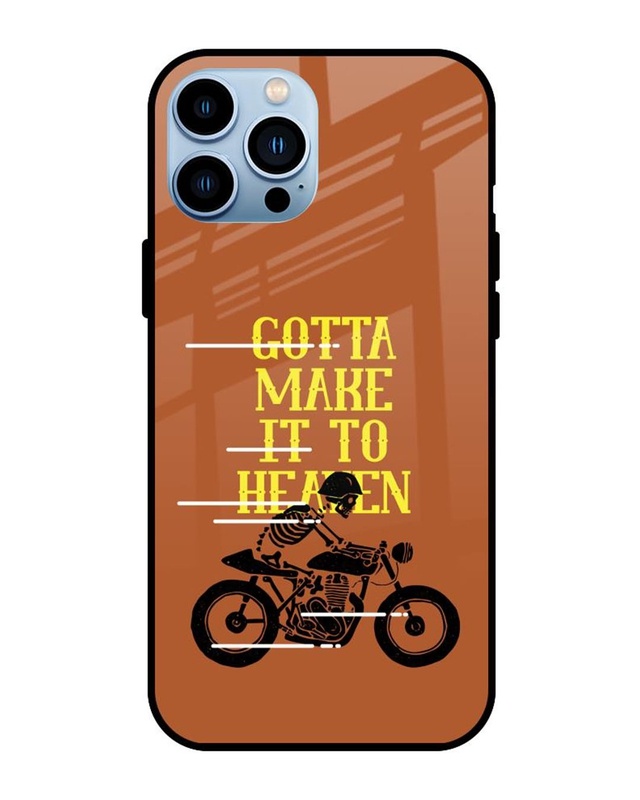 Shop Gotta Make It To Heaven Premium Glass Cover for Apple iPhone 13 Pro Max-Front