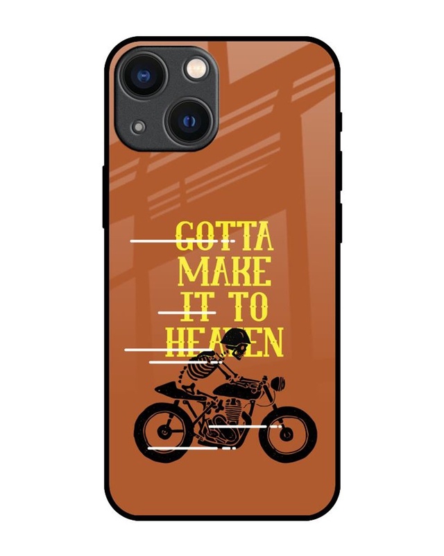 Shop Gotta Make It To Heaven Premium Glass Cover for Apple iPhone 14 Plus-Front