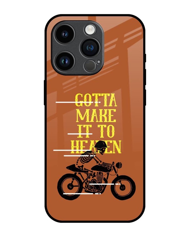 Shop Gotta Make It To Heaven Premium Glass Cover for Apple iPhone 14 Pro-Front