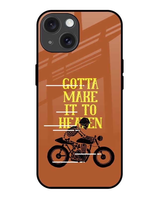 Shop Gotta Make It To Heaven Premium Glass Cover for Apple iPhone 15-Front