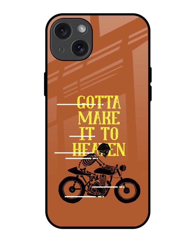 Shop Gotta Make It To Heaven Premium Glass Cover for Apple iPhone 15 Plus-Front