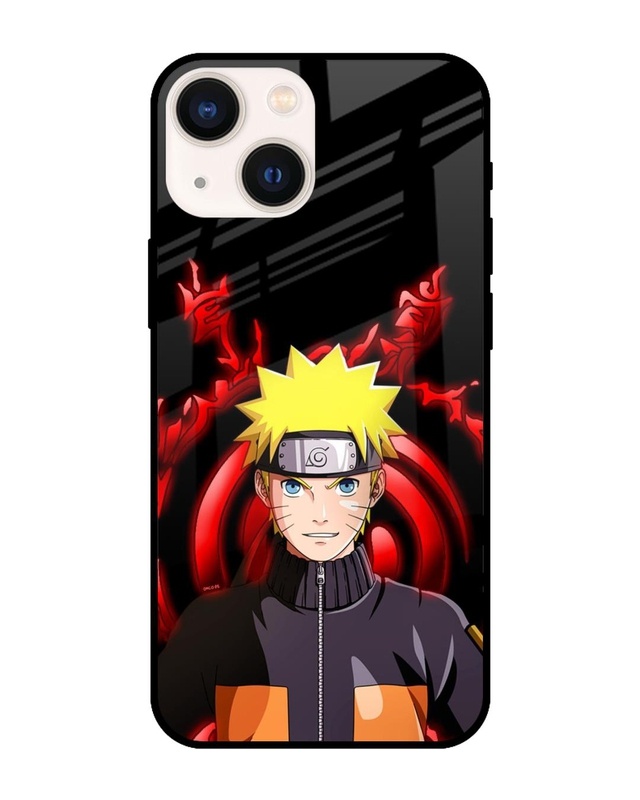 Shop Great Naruto Premium Glass Case for iPhone 14 Plus (Shock Proof, Scratch Resistant)-Front