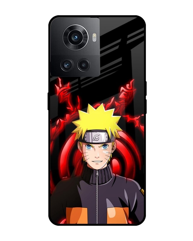 Shop Great Naruto Premium Glass Case for Oneplus 10R 5G (Shock Proof,Scratch Resistant)-Front