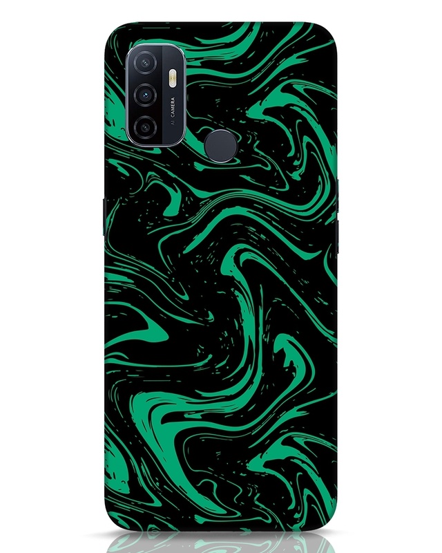 Shop Green Granite Designer Hard Cover for Oppo A53-Front