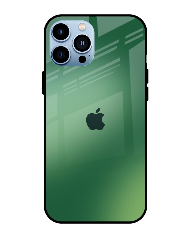 Shop Green Grunge Texture Premium Glass Case for Apple iPhone 13 Pro (Shock Proof, Scratch Resistant)-Front