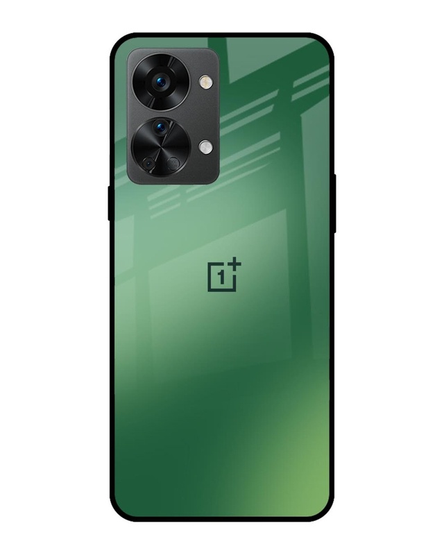 Shop Green Grunge Texture Premium Glass Case for OnePlus Nord 2T 5G (Shock Proof, Scratch Resistant)-Front