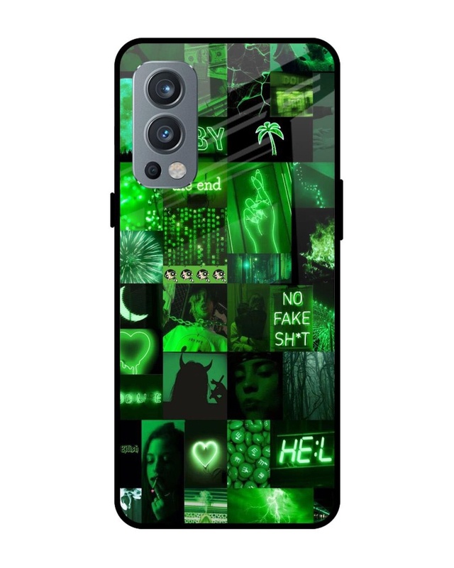 Shop Green Life Premium Glass Case for OnePlus Nord 2 (Shock Proof, Scratch Resistant)-Front
