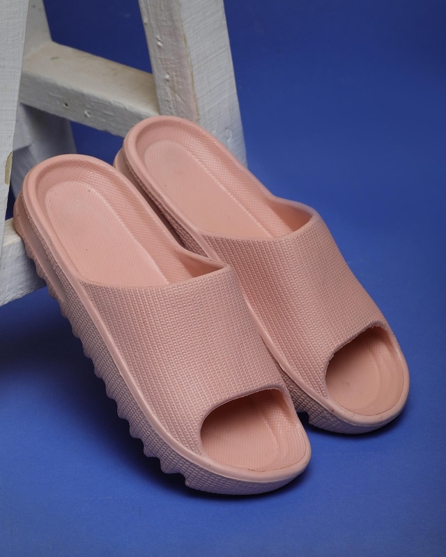 Shop Women's Peach Sliders-Front