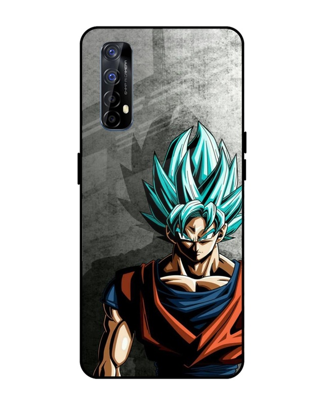 Shop Grunge Goku Premium Glass Case for Realme Narzo 20 Pro (Shock Proof, Scratch Resistant)-Front