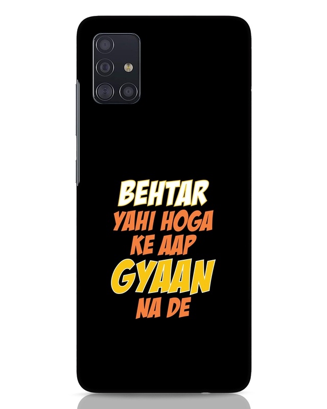 Shop Gyaan Na De Designer Hard Cover for Samsung Galaxy A51-Front