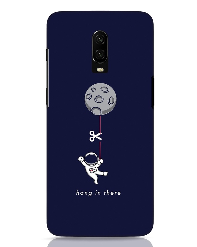 Shop Hangin Astronaut Designer Hard Cover for OnePlus 6T-Front
