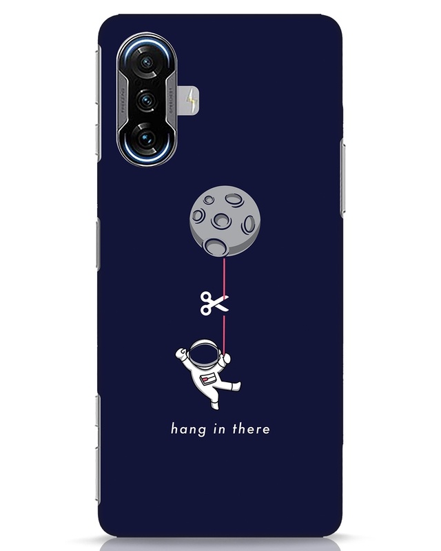 Shop Hangin Astronaut Designer Hard Cover for Xiaomi POCO F3 GT-Front