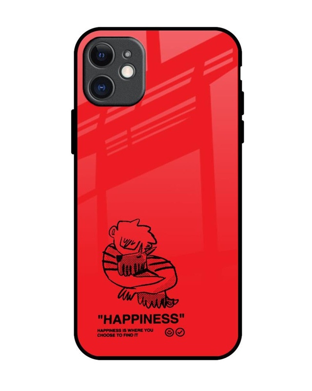 Shop Happiness Premium Glass Cover for Apple iPhone 11-Front