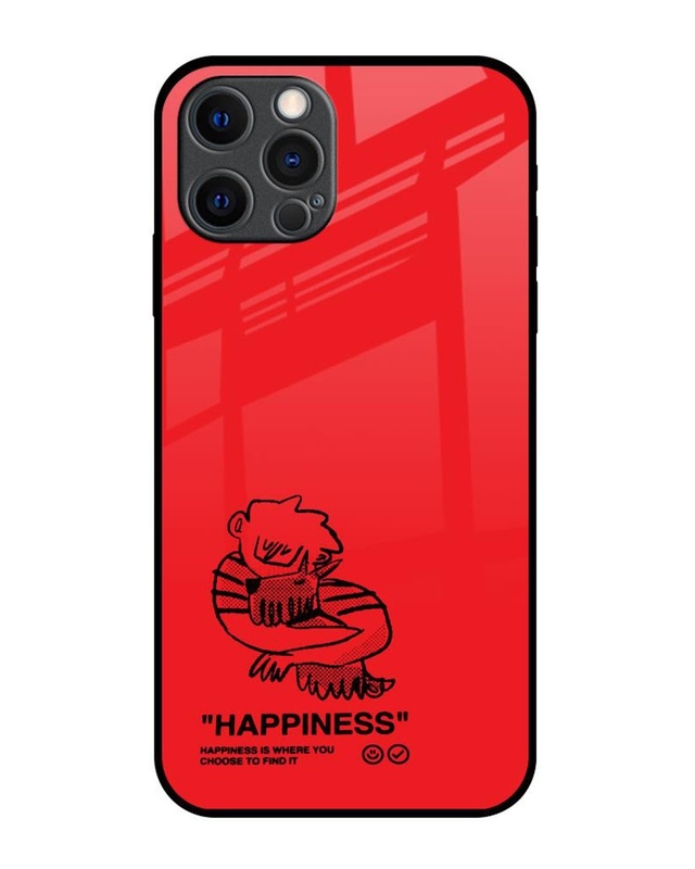 Shop Happiness Premium Glass Cover for Apple iPhone 12 Pro Max-Front