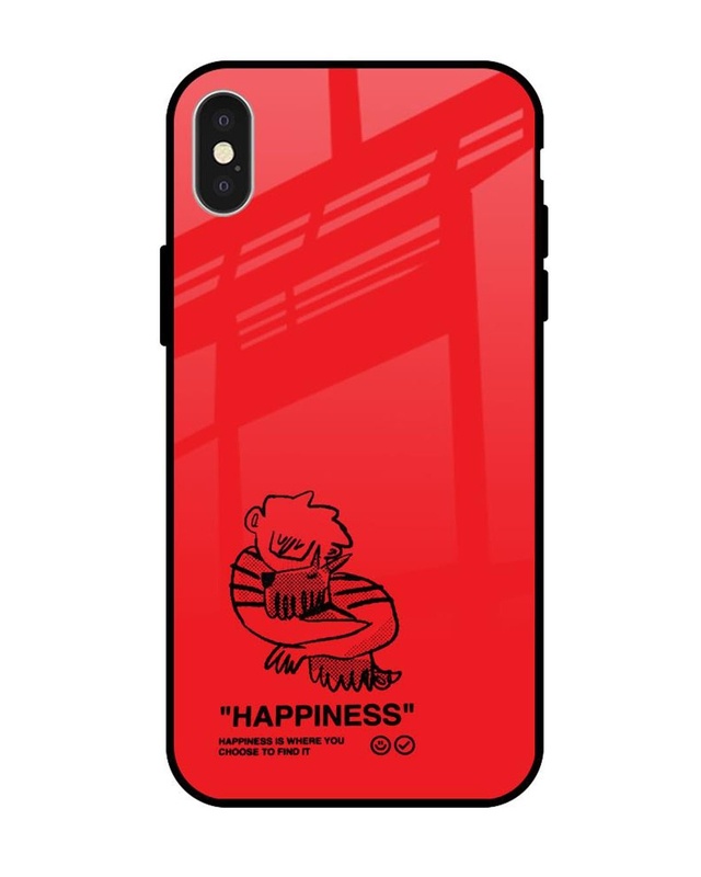 Happiness Premium Glass Cover for Apple iPhone X