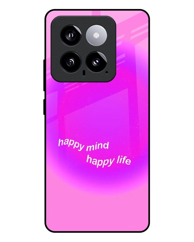 Happy Mind Premium Glass Case for Xiaomi 14(Shock Proof, Scratch Resistant)