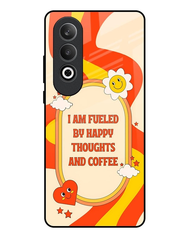 Shop Happy Thought Premium Glass Case for OnePlus Nord CE4 5G(Shock Proof, Scratch Resistant)-Front