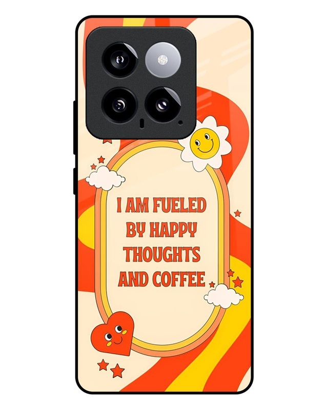 Happy Thought Premium Glass Case for Xiaomi 14(Shock Proof, Scratch Resistant)