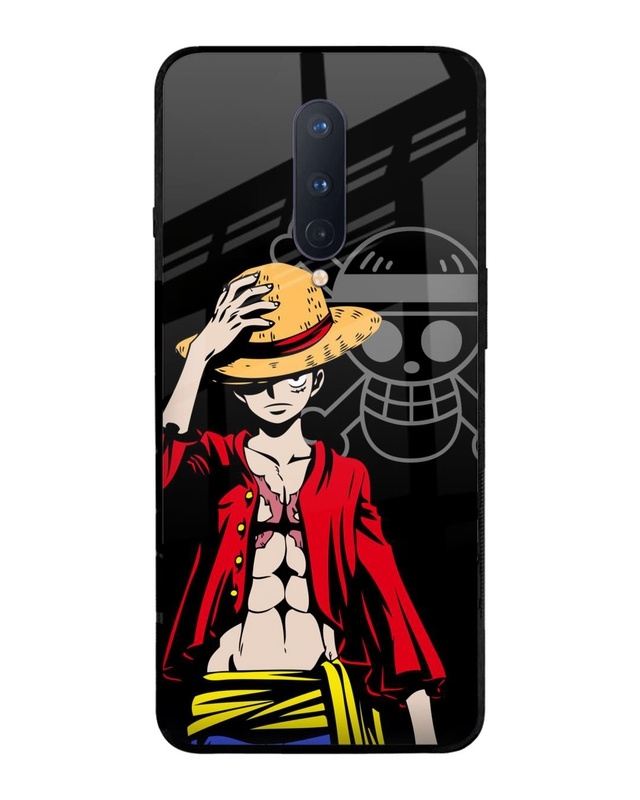 Shop Hat Crew Premium Glass Case for OnePlus 8 (Shock Proof,Scratch Resistant)-Front