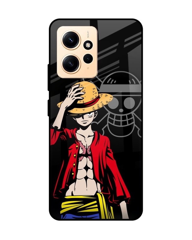 Shop Hat Crew Premium Glass Case for Redmi Note 12 (Shock Proof, Scratch Resistant)-Front