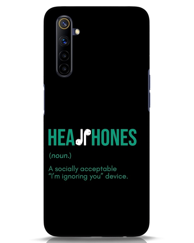 Shop Headphones Designer Hard Cover for Realme 6i-Front
