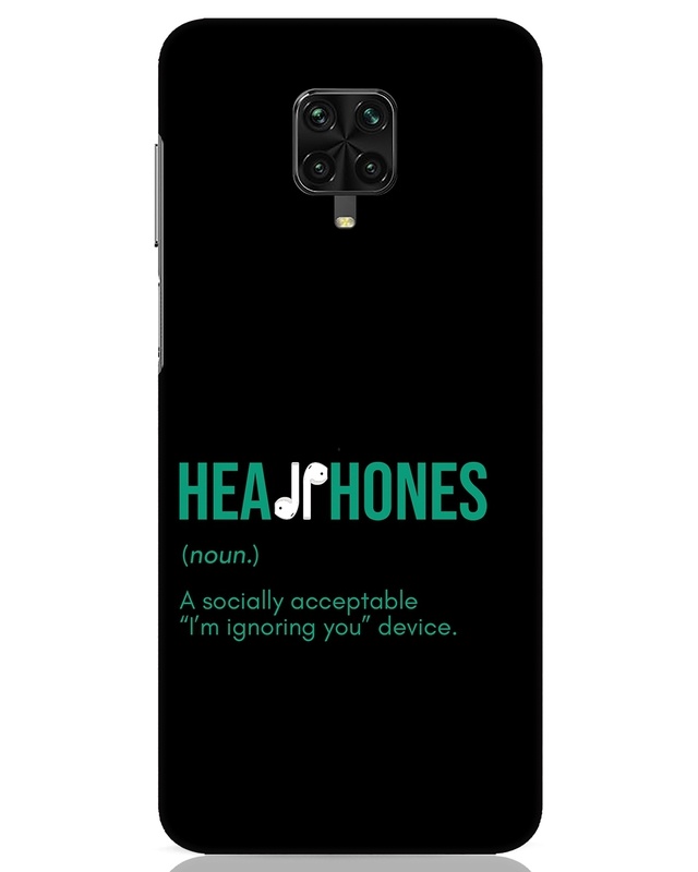 Shop Headphones Designer Hard Cover for Xiaomi Poco M2 pro-Front