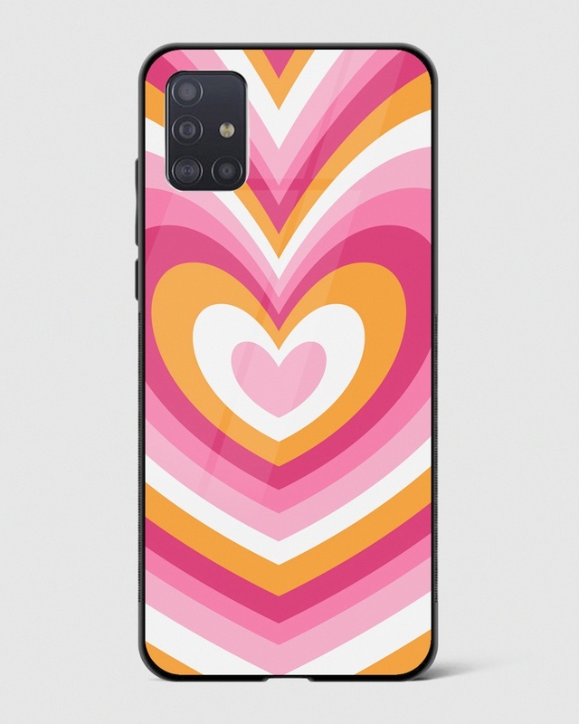 Heartbeat Haven Premium Glass Case for Samsung Galaxy A51