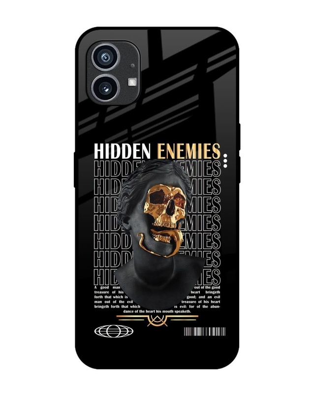 Shop Hidden Enemies Premium Glass Case for Nothing Phone 1 (Shock Proof, Scratch Resistant)-Front