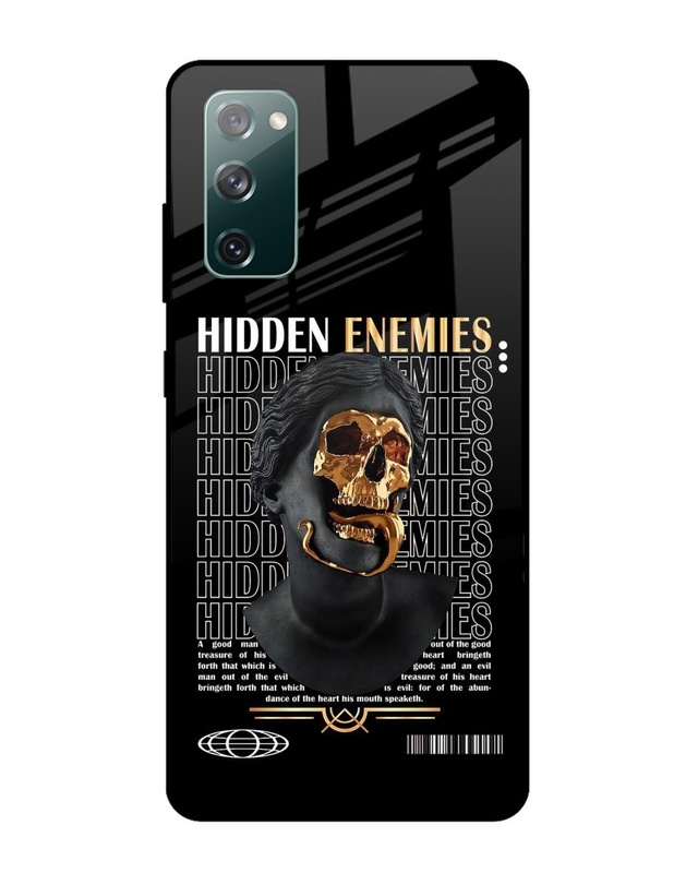 Shop Hidden Enemies Premium Glass Case for Samsung Galaxy S20 FE (Shock Proof, Scratch Resistant)-Front